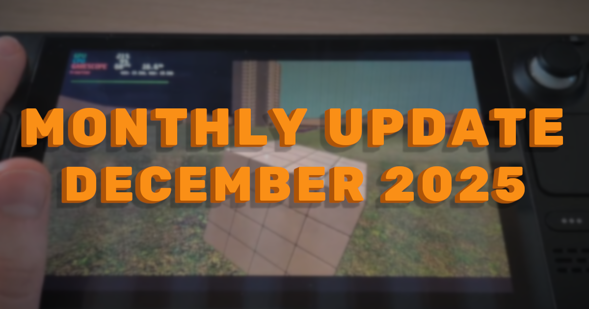 TODO description. The text "Monthly Update December 2025" is overlaid
